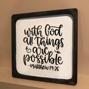 Bible quote lightweight sign